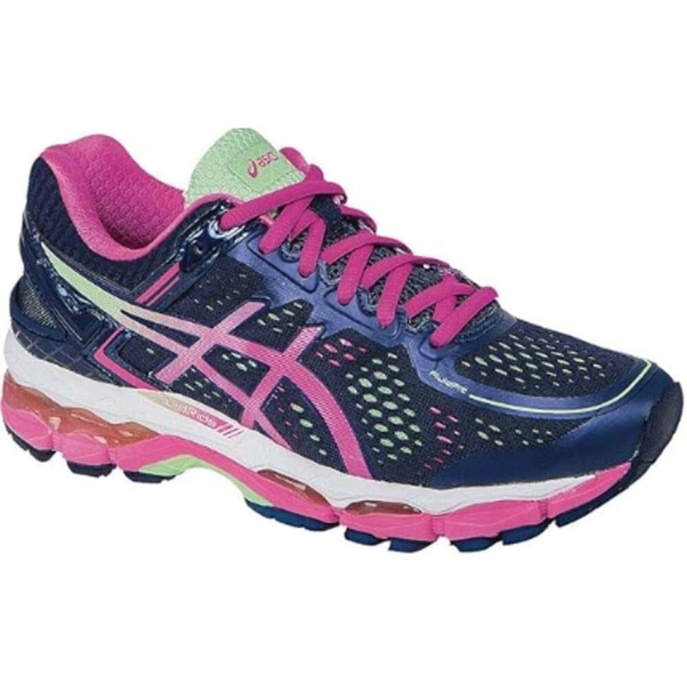 ASICS Women's Gel Kayano 22 Indigo Blue Pink Glow Sneakers Shoes Size 8